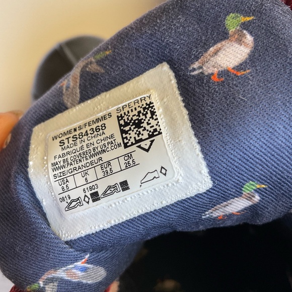 Sperry Women’s Red and Olive Duck Rain Boots size 8.5M - Picture 3 of 6